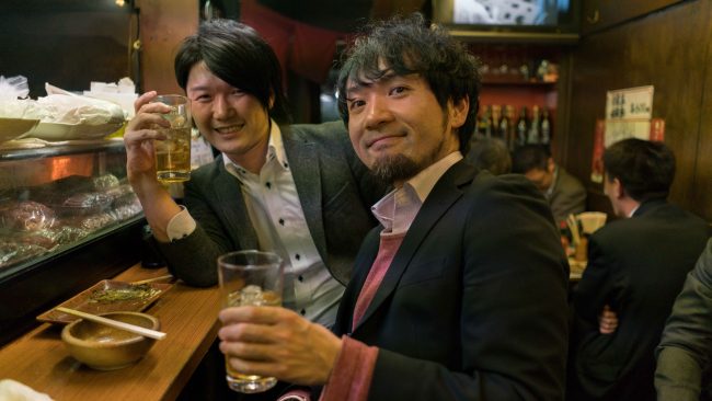 Salarymen at Yakitori Hiro-Chan  © Jon Kroll